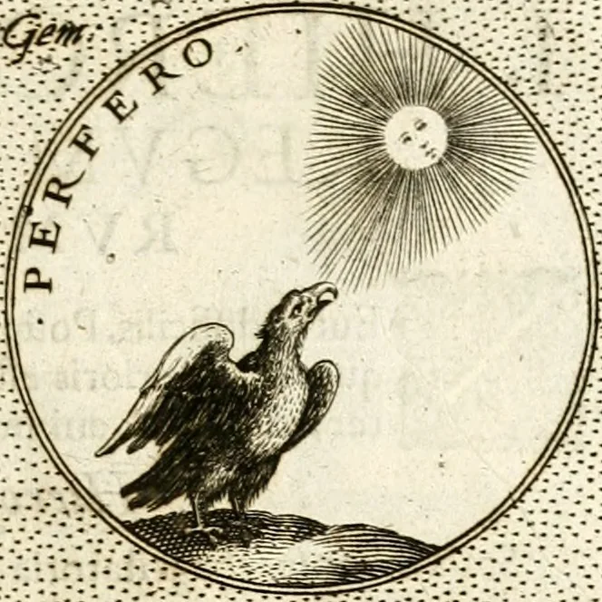An illustration from Symbola diuina & humana pontificum, imperatorum, regum, 1601, leaf 104
