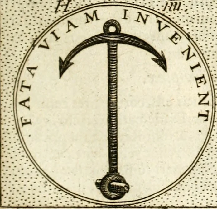 An illustration from Symbola diuina & humana pontificum, imperatorum, regum, 1601, leaf 104