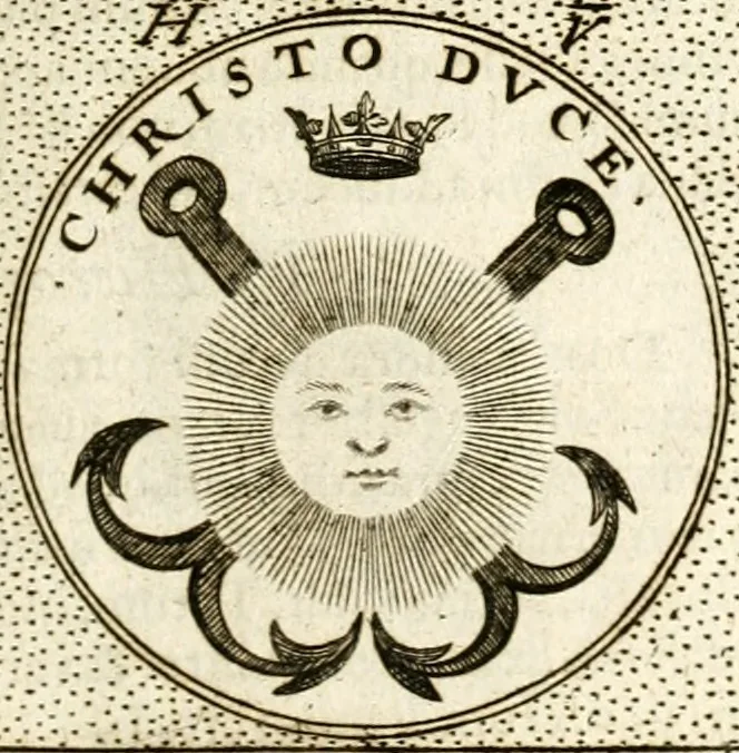 An illustration from Symbola diuina & humana pontificum, imperatorum, regum, 1601, leaf 104