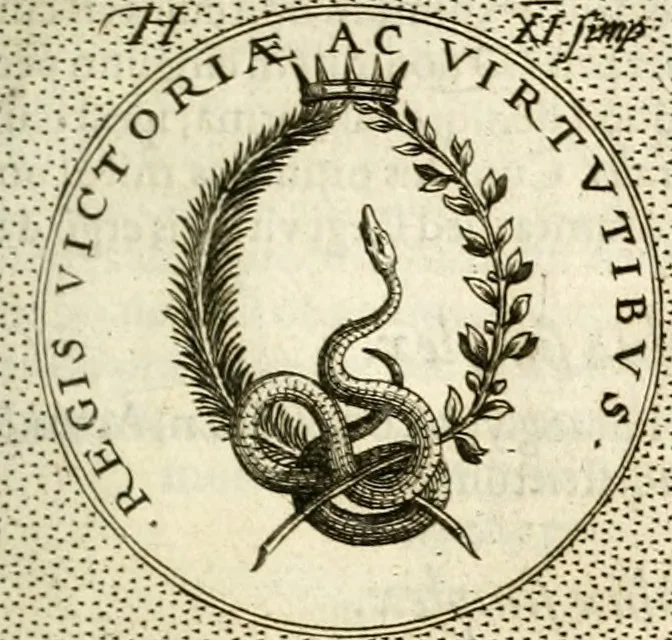 An illustration from Symbola diuina & humana pontificum, imperatorum, regum, 1601, leaf 108
