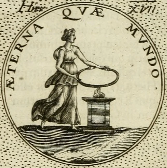 An illustration from Symbola diuina & humana pontificum, imperatorum, regum, 1601, leaf 111