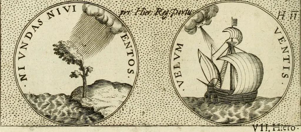 An illustration from Symbola diuina & humana pontificum, imperatorum, regum, 1601, leaf 117