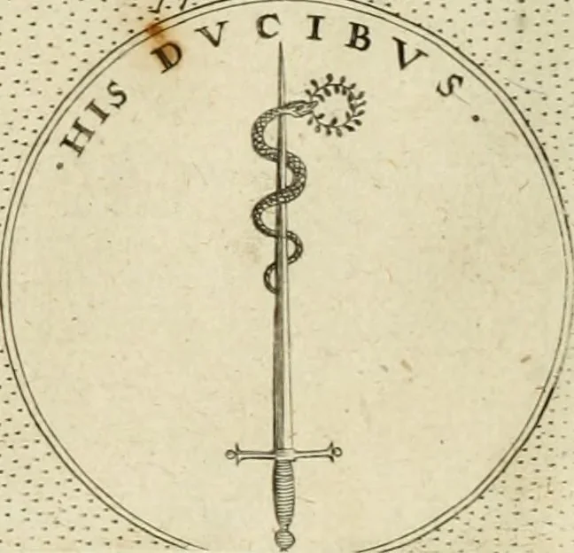 An illustration from Symbola diuina & humana pontificum, imperatorum, regum, 1601, leaf 123