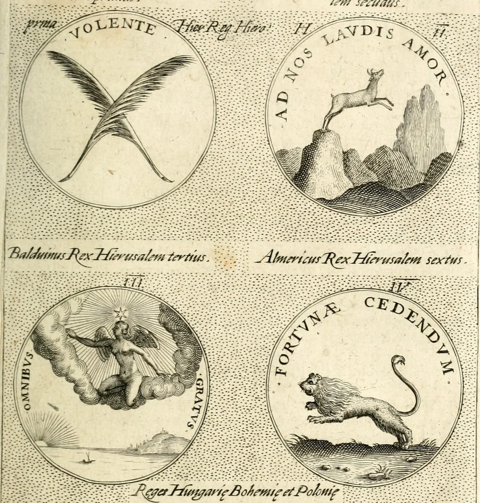 An illustration from Symbola diuina & humana pontificum, imperatorum, regum, 1601, leaf 128