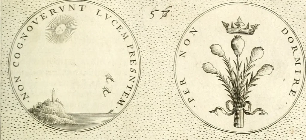 An illustration from Symbola diuina & humana pontificum, imperatorum, regum, 1601, leaf 136