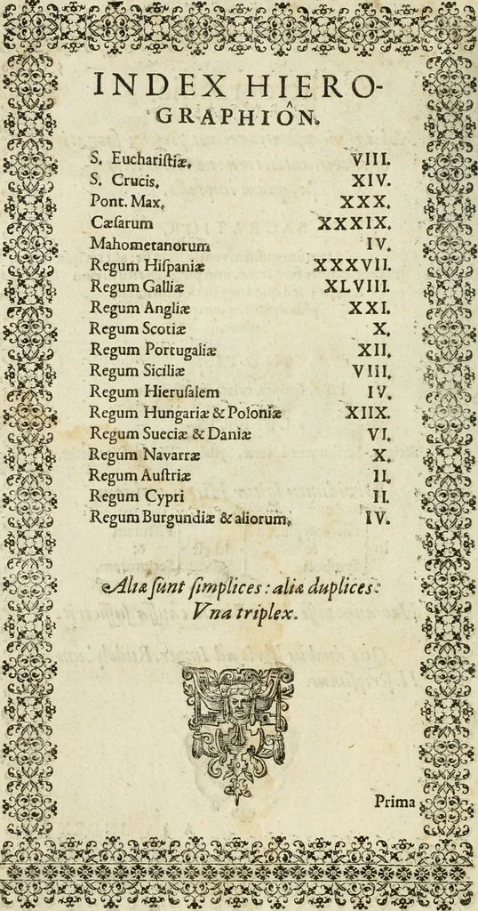 An illustration from Symbola diuina & humana pontificum, imperatorum, regum, 1601, leaf 15