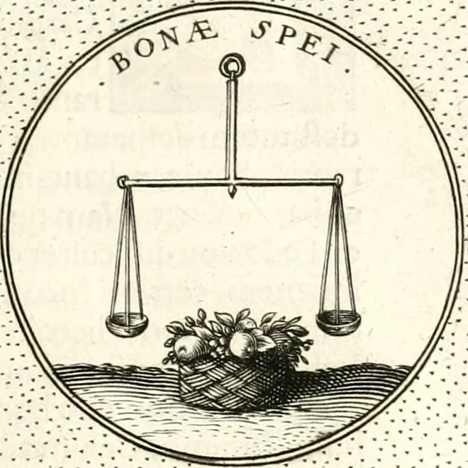 An illustration from Symbola diuina & humana pontificum, imperatorum, regum, 1601, leaf 158