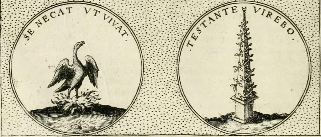 An illustration from Symbola diuina & humana pontificum, imperatorum, regum, 1601, leaf 163