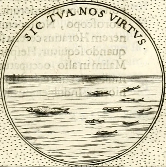 An illustration from Symbola diuina & humana pontificum, imperatorum, regum, 1601, leaf 172