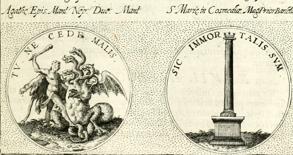 An illustration from Symbola diuina & humana pontificum, imperatorum, regum, 1601, leaf 176