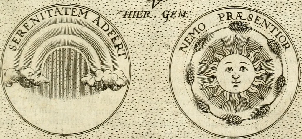 An illustration from Symbola diuina & humana pontificum, imperatorum, regum, 1601, leaf 18