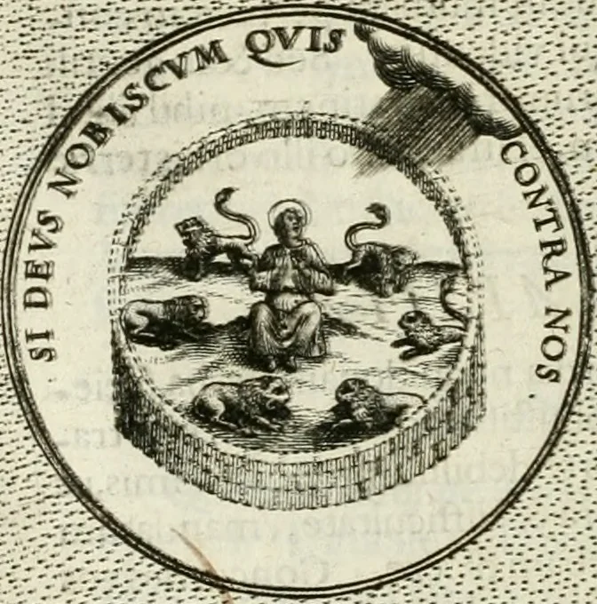 An illustration from Symbola diuina & humana pontificum, imperatorum, regum, 1601, leaf 189
