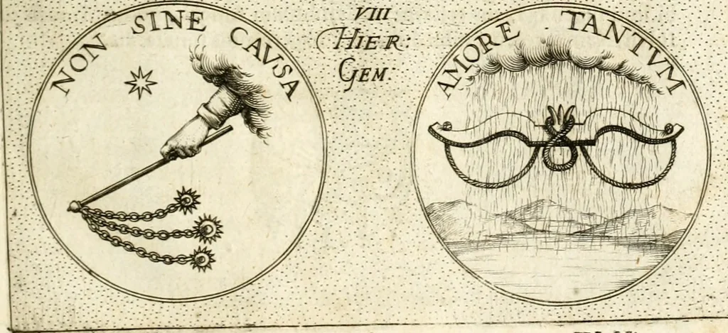 An illustration from Symbola diuina & humana pontificum, imperatorum, regum, 1601, leaf 20