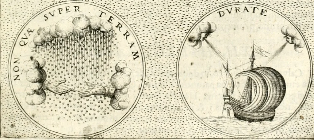 An illustration from Symbola diuina & humana pontificum, imperatorum, regum, 1601, leaf 202