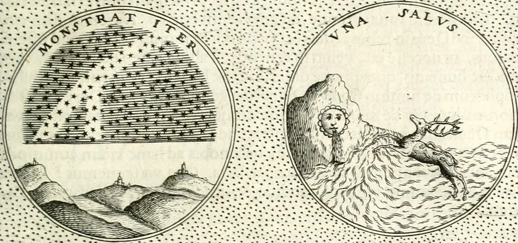 An illustration from Symbola diuina & humana pontificum, imperatorum, regum, 1601, leaf 206