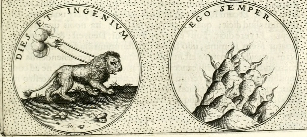 An illustration from Symbola diuina & humana pontificum, imperatorum, regum, 1601, leaf 206