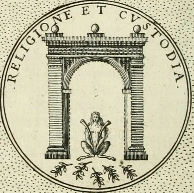 An illustration from Symbola diuina & humana pontificum, imperatorum, regum, 1601, leaf 211