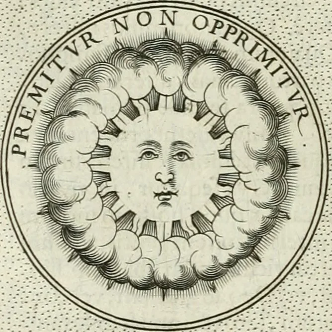 An illustration from Symbola diuina & humana pontificum, imperatorum, regum, 1601, leaf 217