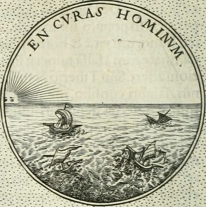 An illustration from Symbola diuina & humana pontificum, imperatorum, regum, 1601, leaf 217