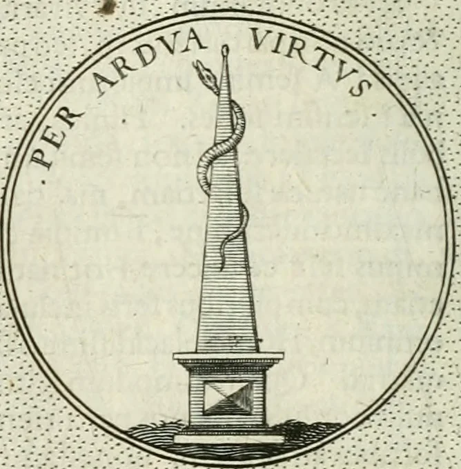 An illustration from Symbola diuina & humana pontificum, imperatorum, regum, 1601, leaf 217