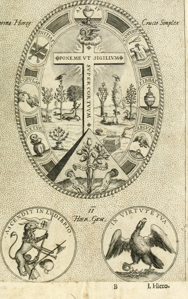 An illustration from Symbola diuina & humana pontificum, imperatorum, regum, 1601, leaf 22