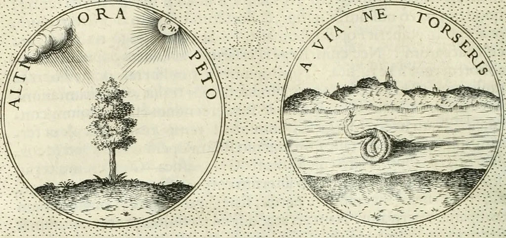 An illustration from Symbola diuina & humana pontificum, imperatorum, regum, 1601, leaf 221