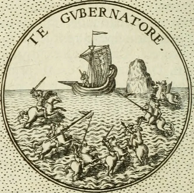 An illustration from Symbola diuina & humana pontificum, imperatorum, regum, 1601, leaf 245