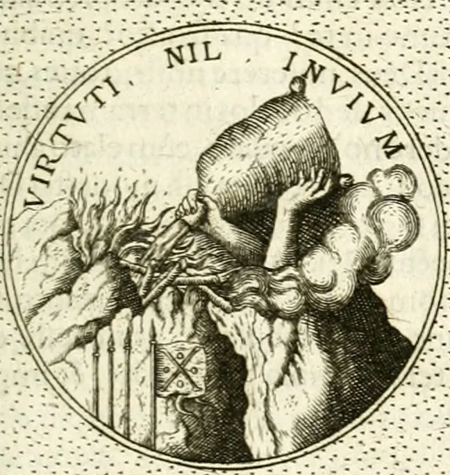 An illustration from Symbola diuina & humana pontificum, imperatorum, regum, 1601, leaf 248