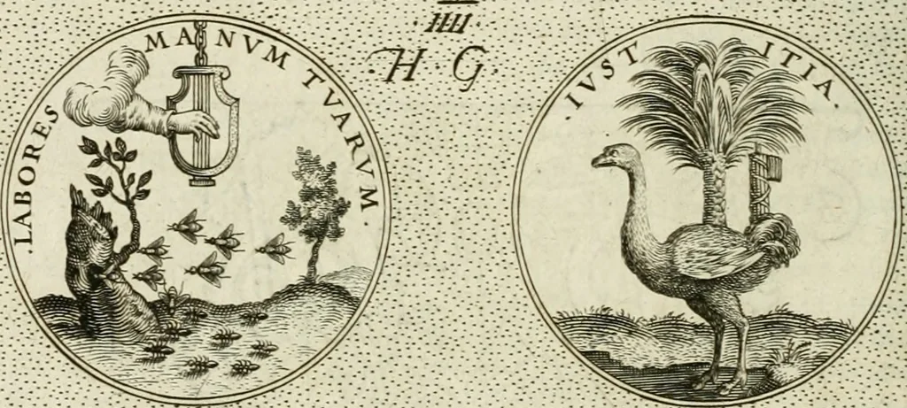 An illustration from Symbola diuina & humana pontificum, imperatorum, regum, 1601, leaf 25