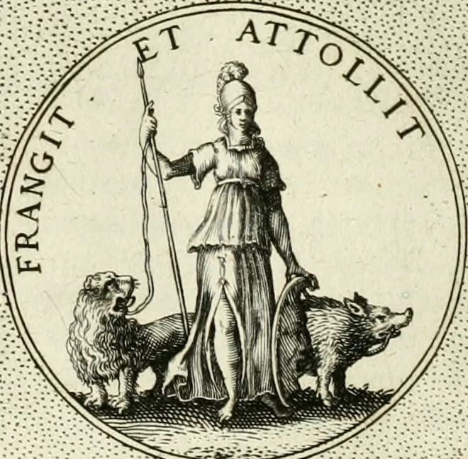An illustration from Symbola diuina & humana pontificum, imperatorum, regum, 1601, leaf 259