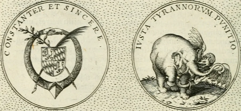 An illustration from Symbola diuina & humana pontificum, imperatorum, regum, 1601, leaf 285