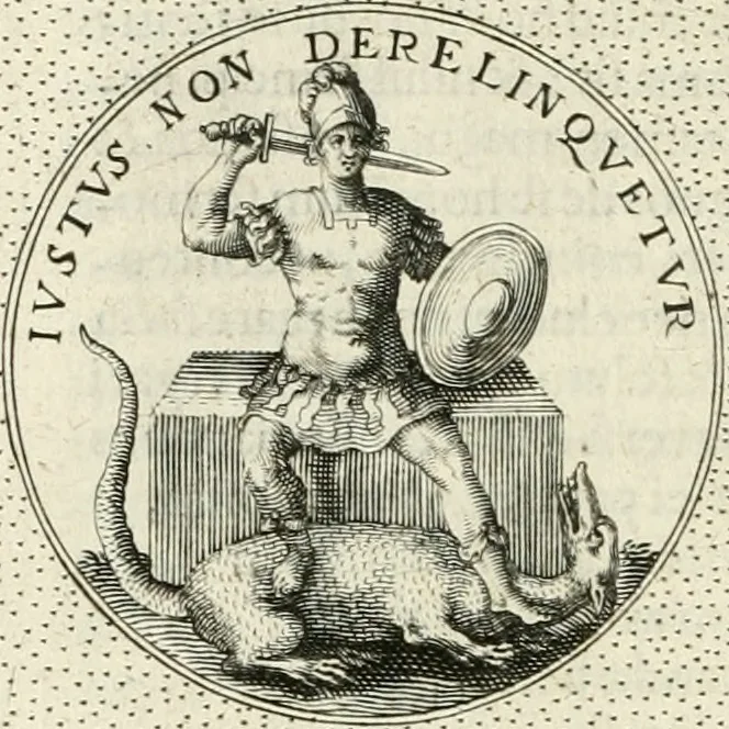 An illustration from Symbola diuina & humana pontificum, imperatorum, regum, 1601, leaf 297