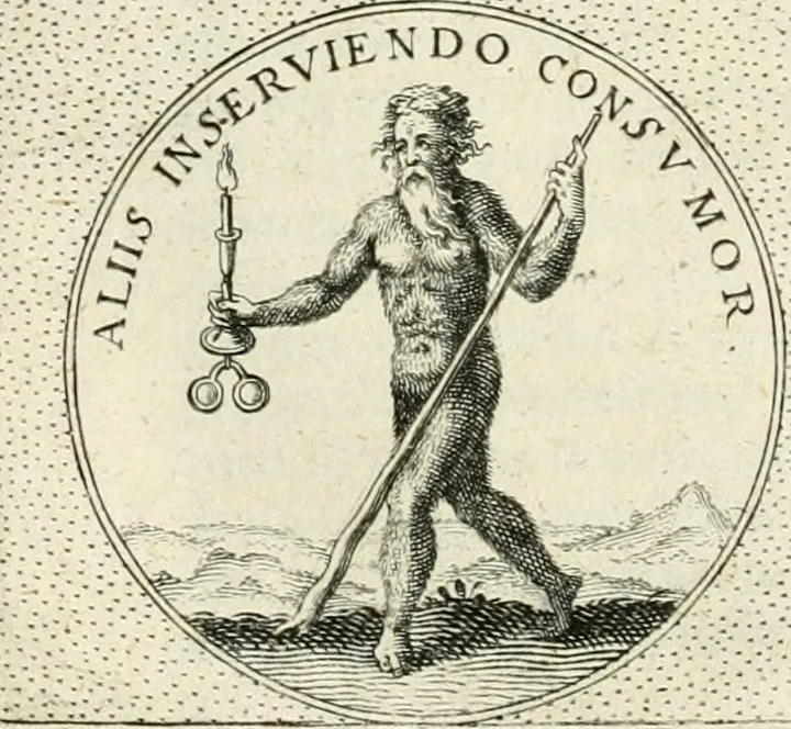 An illustration from Symbola diuina & humana pontificum, imperatorum, regum, 1601, leaf 297