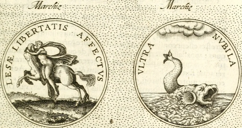 An illustration from Symbola diuina & humana pontificum, imperatorum, regum, 1601, leaf 306