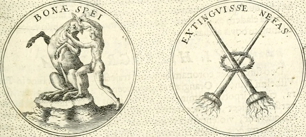 An illustration from Symbola diuina & humana pontificum, imperatorum, regum, 1601, leaf 316