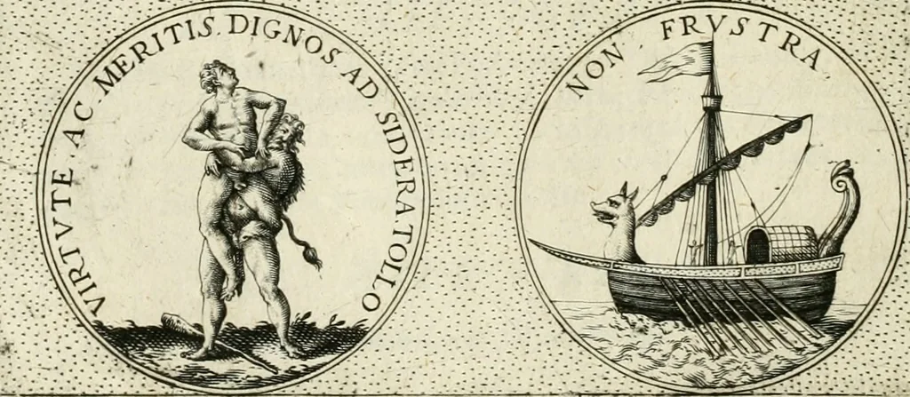An illustration from Symbola diuina & humana pontificum, imperatorum, regum, 1601, leaf 319