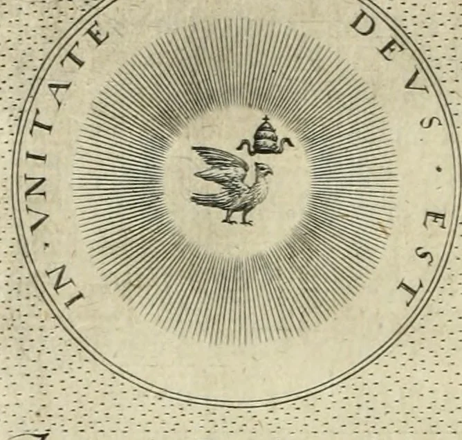 An illustration from Symbola diuina & humana pontificum, imperatorum, regum, 1601, leaf 33