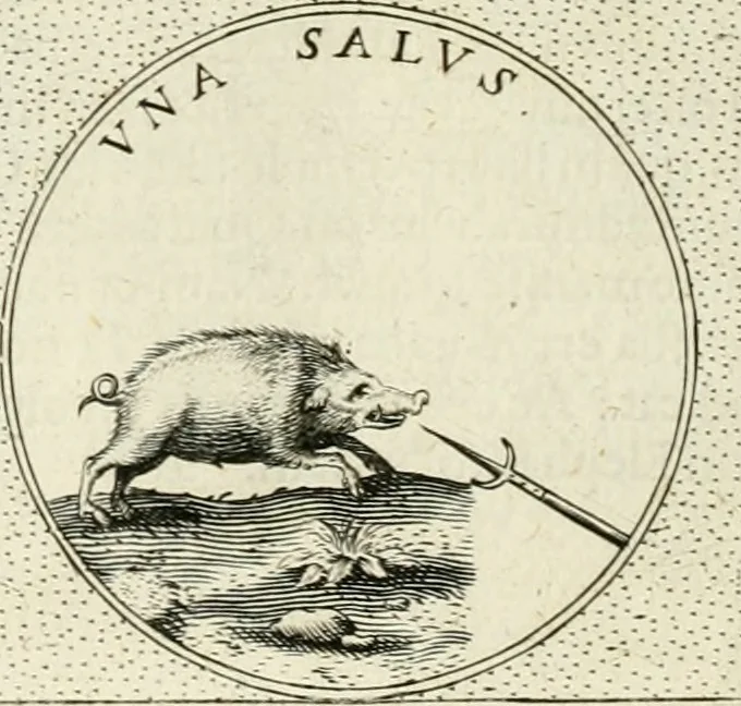 An illustration from Symbola diuina & humana pontificum, imperatorum, regum, 1601, leaf 333
