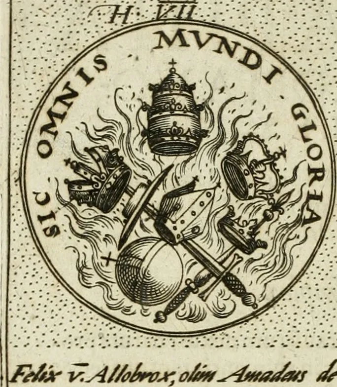 An illustration from Symbola diuina & humana pontificum, imperatorum, regum, 1601, leaf 35
