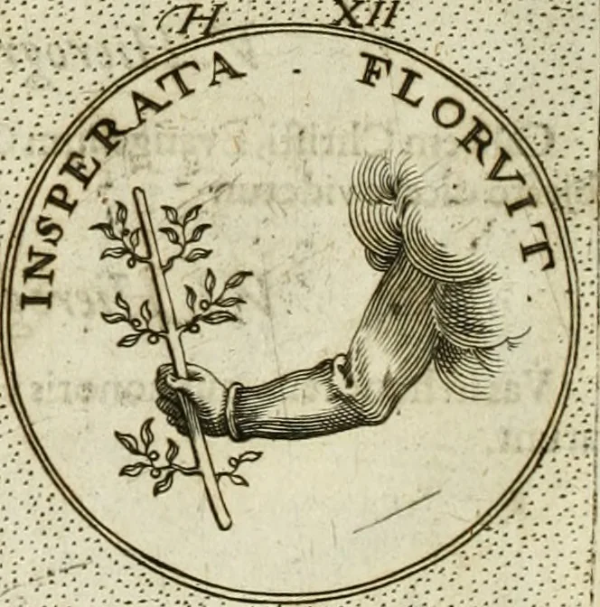 An illustration from Symbola diuina & humana pontificum, imperatorum, regum, 1601, leaf 35