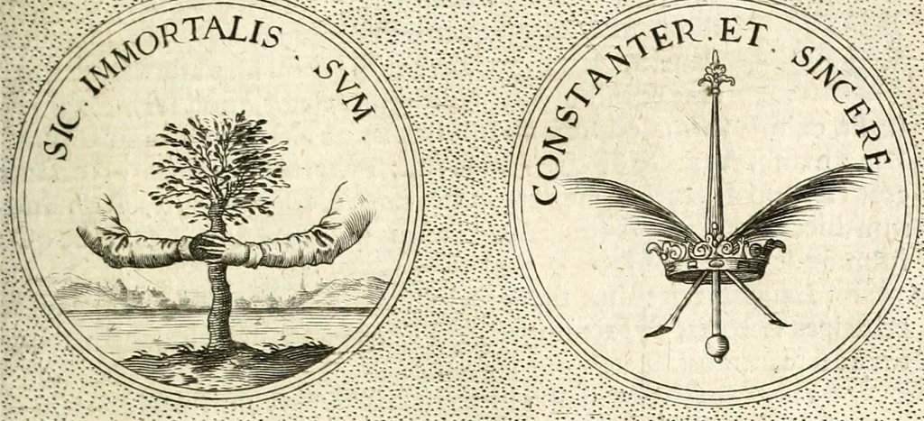 An illustration from Symbola diuina & humana pontificum, imperatorum, regum, 1601, leaf 354