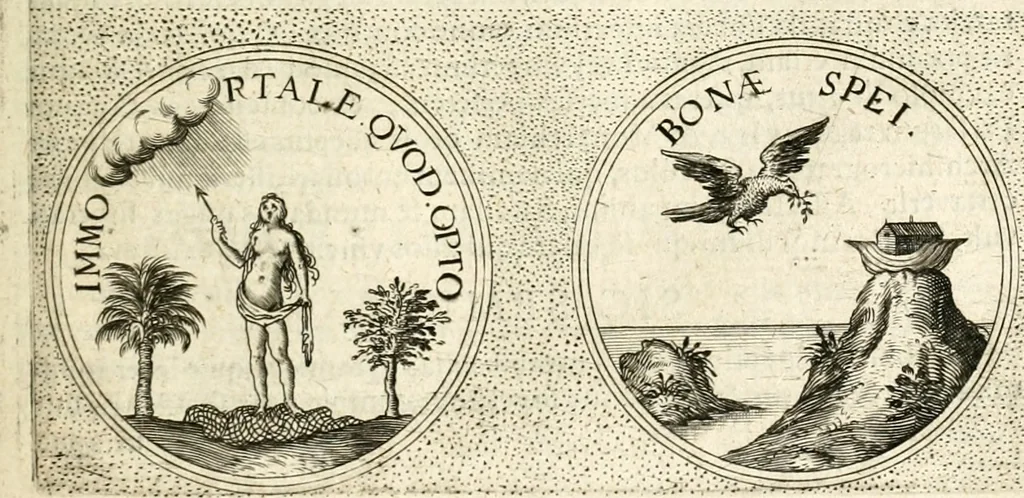 An illustration from Symbola diuina & humana pontificum, imperatorum, regum, 1601, leaf 354