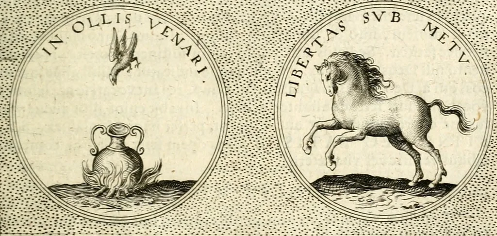 An illustration from Symbola diuina & humana pontificum, imperatorum, regum, 1601, leaf 362