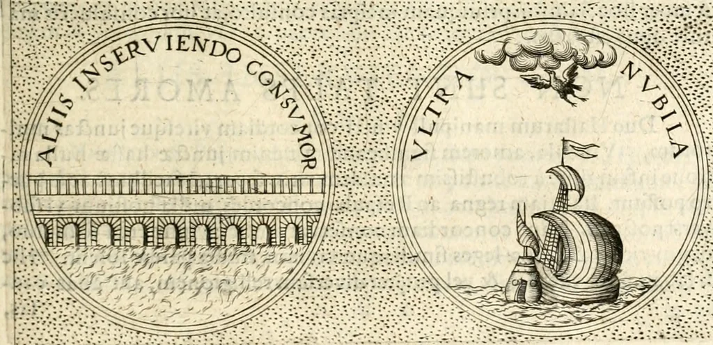 An illustration from Symbola diuina & humana pontificum, imperatorum, regum, 1601, leaf 366