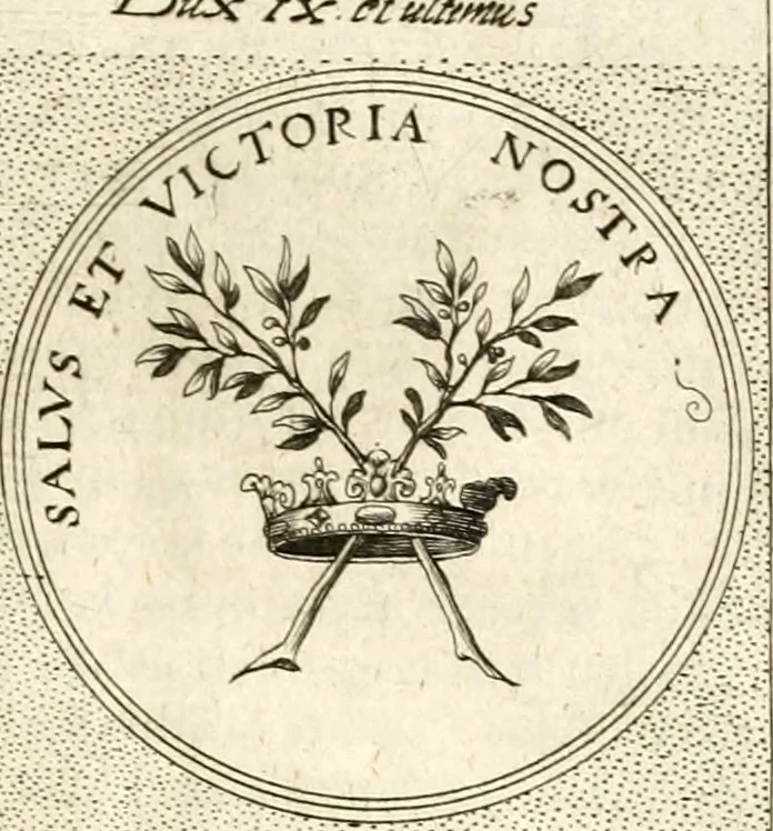 An illustration from Symbola diuina & humana pontificum, imperatorum, regum, 1601, leaf 378