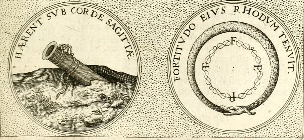 An illustration from Symbola diuina & humana pontificum, imperatorum, regum, 1601, leaf 382