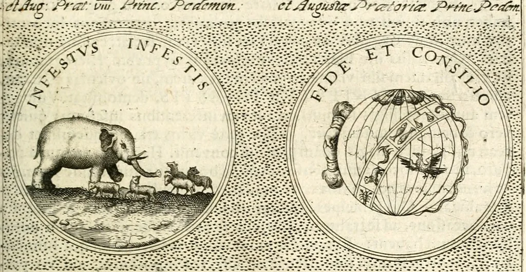 An illustration from Symbola diuina & humana pontificum, imperatorum, regum, 1601, leaf 386