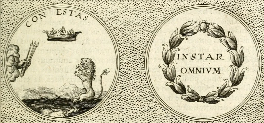 An illustration from Symbola diuina & humana pontificum, imperatorum, regum, 1601, leaf 386