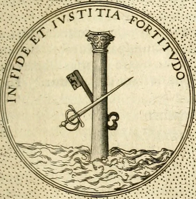 An illustration from Symbola diuina & humana pontificum, imperatorum, regum, 1601, leaf 406