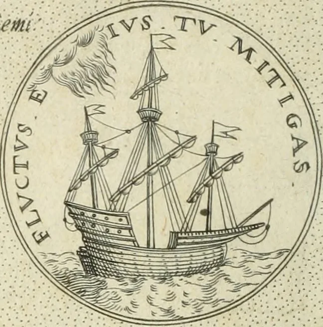 An illustration from Symbola diuina & humana pontificum, imperatorum, regum, 1601, leaf 43